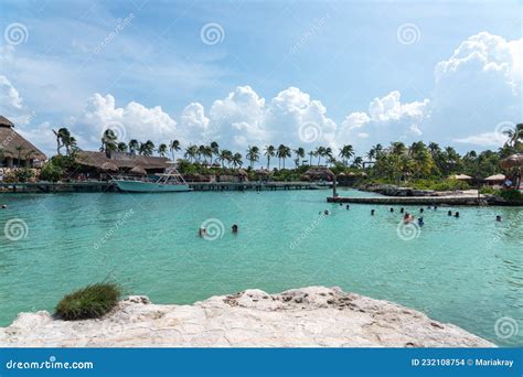 Cancun, Mexico - September 13, 2021: Lagoon at XCaret Park on the Mayan ...