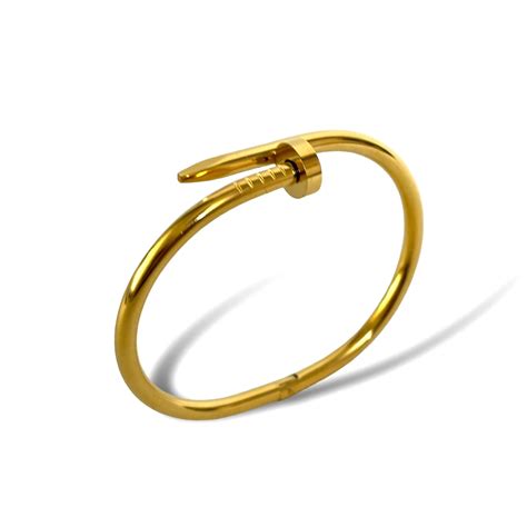 Ultra-fine Nail Kada gold plated necklace – Mystjuels