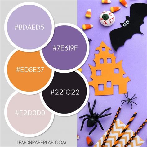 10 Halloween Color Palette Ideas - Lemon Paper Lab