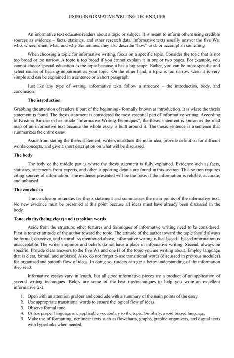 Informative Writing Tagalog 的图像结果