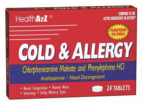 HealthA2Z Cough & Cold Medication | Mucus Relief, Nasal Decongestants