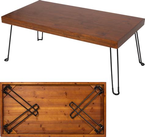 Amazon.com: Sleekform Folding Wooden Coffee Table - Collapsible 20x40 ...