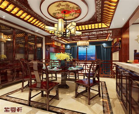 新中式餐厅模型SU模型下载[ID:115099409]_建E室内设计网