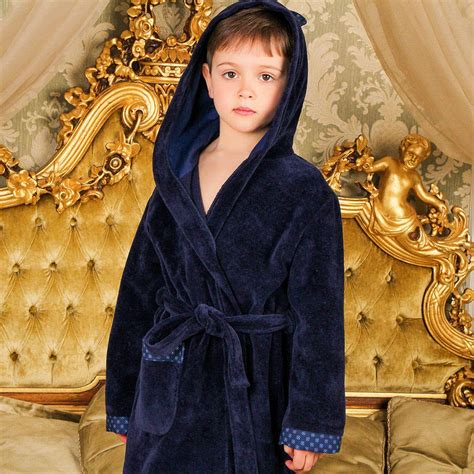 Boy's Hooded Bath Robe Boys Cotton Bathrobe Toddler | Etsy