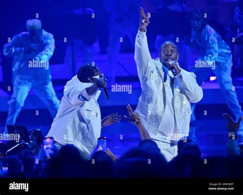 Los Angeles, United States. 25th June, 2023. (L-R) Skillibeng and Busta ...