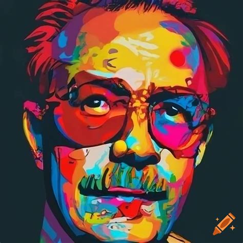 Andy warhol's pop art masterpiece on Craiyon