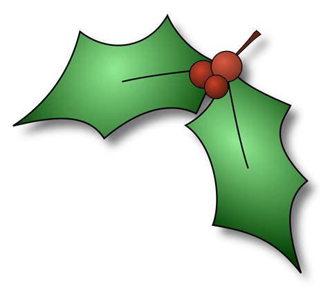 Clipart - Holly