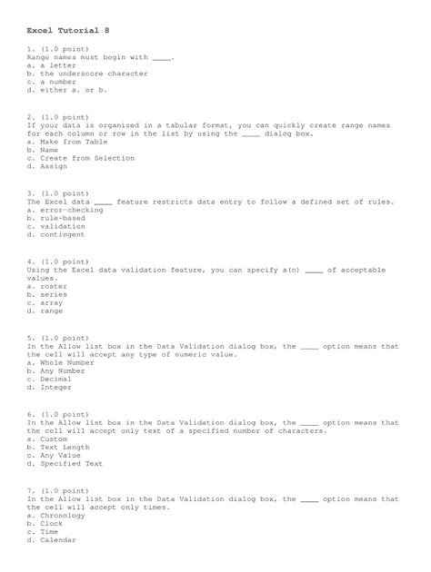 Image result for Excel Tutorial 8
