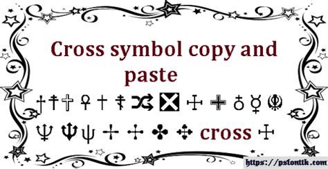 Image result for Cross Symbol Text