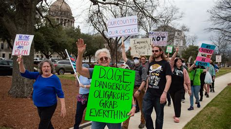 Project 2025 and Trump Administration protest in Jackson, MS