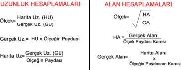 Haritalarda Uzunluk ve Alan Hesaplama