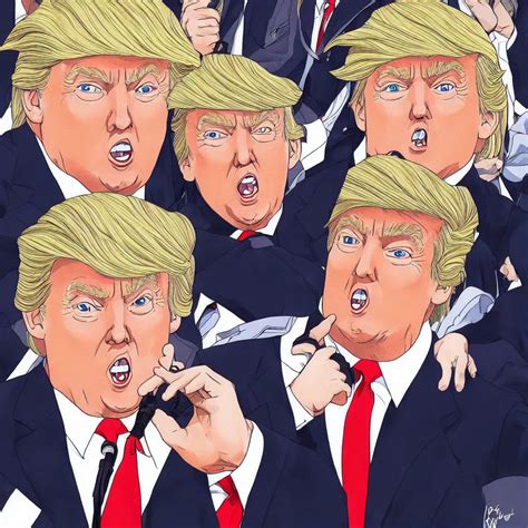 donald trump anime portrait | Stable Diffusion | OpenArt