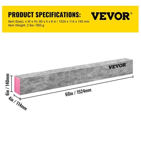 VEVOR Shower Curb Waterproof Foam Curb 60'' x 4'' x 6'' XPS Cuttable ...