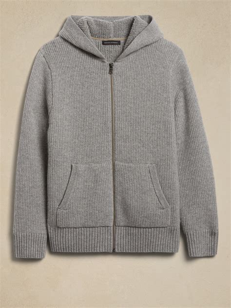 Enna Merino-Cashmere Hoodie Sweater | Banana Republic