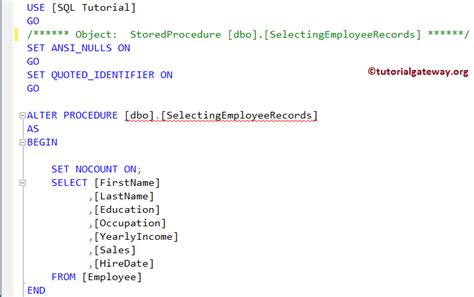 Image result for Store Using Procedures in SQL