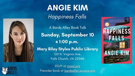 Sep 10 | Author talk: Angie Kim on "Happiness Falls" | Vienna, VA Patch