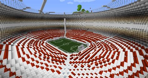 Image result for Football Stadium Tutorial Minecraft Easy