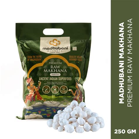 GREEN - Madhubani Makhana | Premium Raw Plain Phool Makhana 250gm
