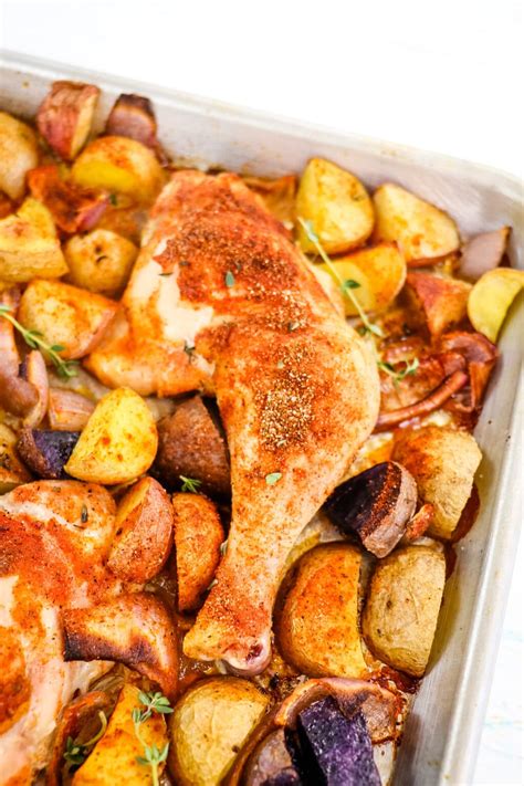 Savory Oven Baked Chicken Leg Quarters with Potatoes