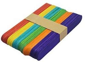 Flipkart.com | MOREL WOODEN ICE CREAM POPSICLE MULTICOLOR STICKS FOR ...
