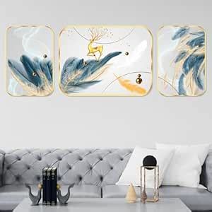 Buy Livin'luxe paintings deer Abstract modern art Premium Sparkle ...