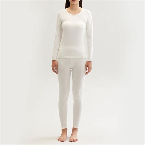 JNGSA 2023 Winter Two-piece Thermal Underwear Set for Women Long Johns ...