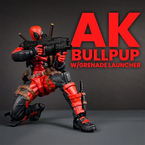 AK Bullpup w/Grenade Launcher - 1:12 Scale 3D | Ubuy India