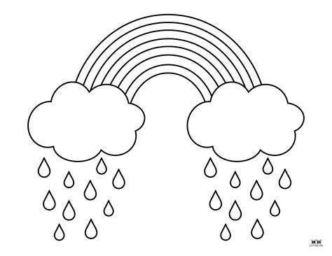 Rainbow Colouring Pages Printable - Printable Free Templates