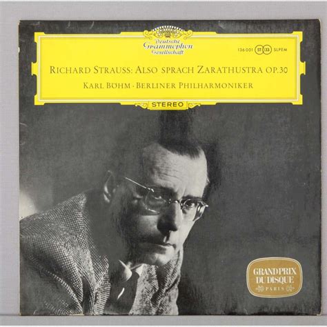 Richard strauss - zarathustra by Karl Bohm - Berliner Philharmoniker ...