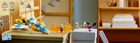 LEGO NINJAGO Zane’s Golden Dragon Jet 71770 Building Kit (258 Pieces ...