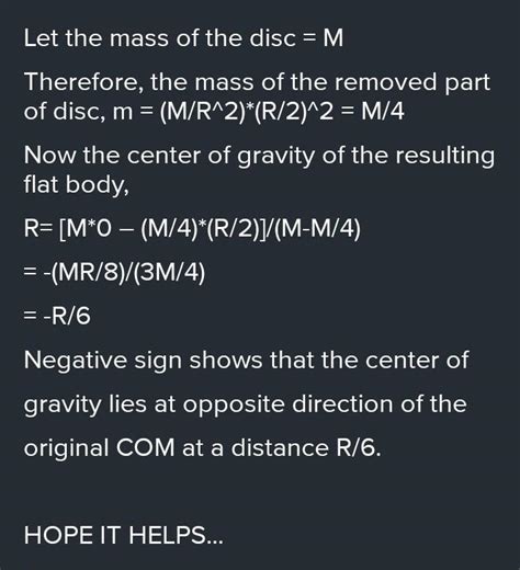 From a uniform circular disc of mass M and radius R a small circular ...