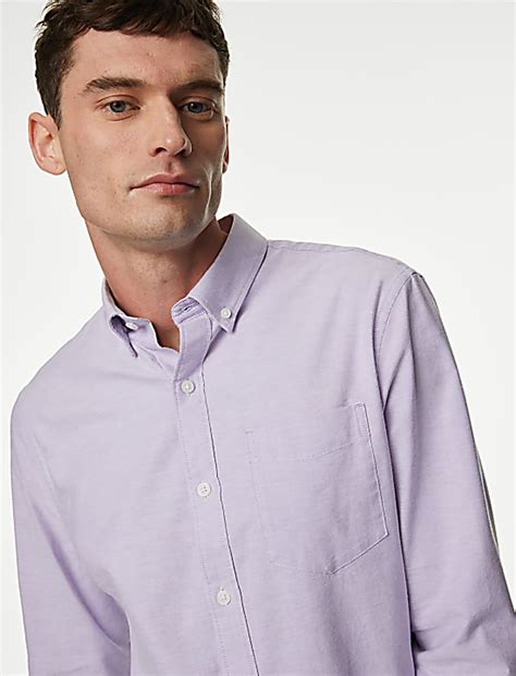 Buy Pure Cotton Oxford Shirt at Marks & Spencer