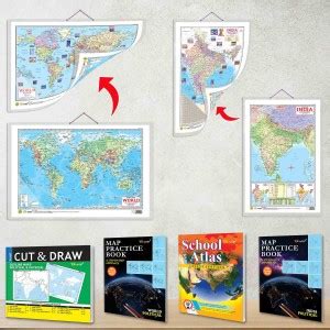 India POLITICAL - MAP PRACTICE BOOK, WORLD POLITICAL - MAP PRACTICE ...