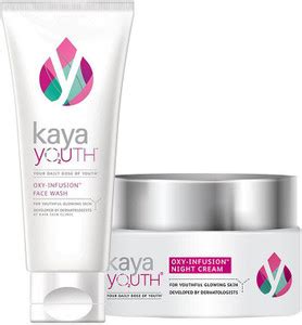 Kaya Youth OXY INFUSION Face Wash 100gm & Oxy-Infusion Night Cream Day ...