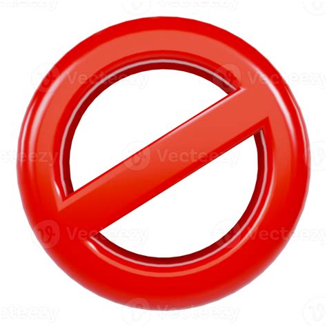 Not Sign 3D render Transparent Icon 11148988 PNG
