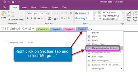 Image result for OneNote Adding Sub Sections to Sections