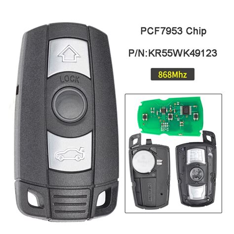 Buy Replacement Remote Key Fobs, Semi-Smart Car Key for BMW 3 5 series ...