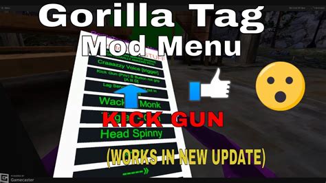 Image result for Gorilla Tag Mod Menu