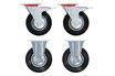 Roulette pour meuble vidaXL 8 pcs Roulettes 125 mm | Darty