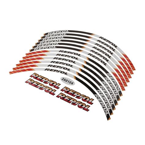 Motorcycle Rim decals strips for Honda Repsol – Roaring Toyz 33