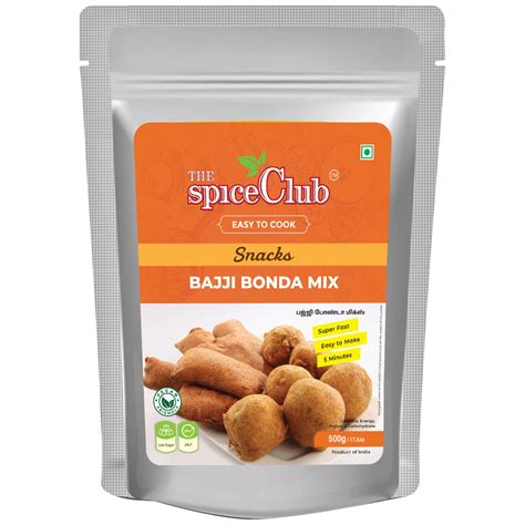 The Spice Club Bajji Bonda Mix 500g – Easy to Cook, Snack Mix | Crispy ...