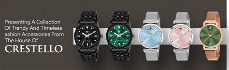 Buy CRESTELLO Rose Gold IP Plated Mesh Chain Analog Wrist Watch for ...