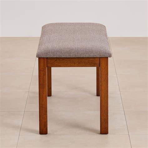 Buy (Refurbished) Quadro Fabric Dining Bench - Brown from Home Centre ...