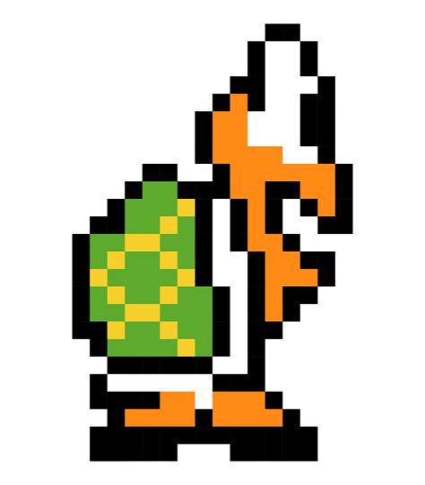 Koopa Troopa super mario game. pixel art turtle 23205590 Vector Art at ...