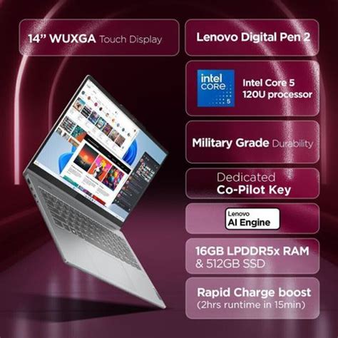 Lenovo IdeaPad 5 2-in-1 Core 5 120U WUXGA IPS (i5 14th Gen) Intel Core ...