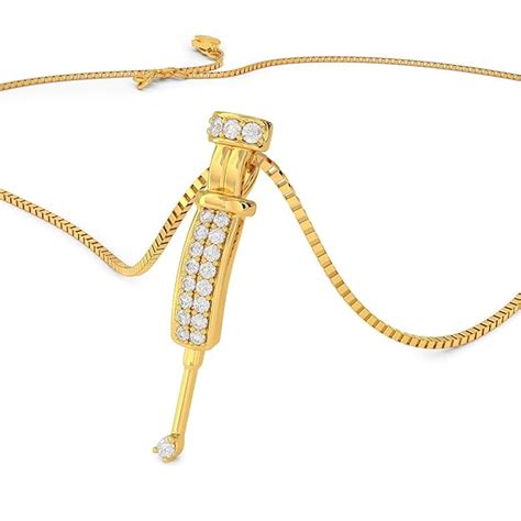 Joyalukkas 18k (750) Yellow Gold and Diamond Pendant for Girls : Amazon ...