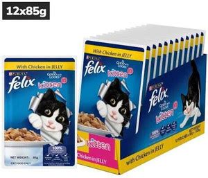 purina Felix Kitten Chicken Chicken 1.02 kg Wet Young Kitten Food Price ...