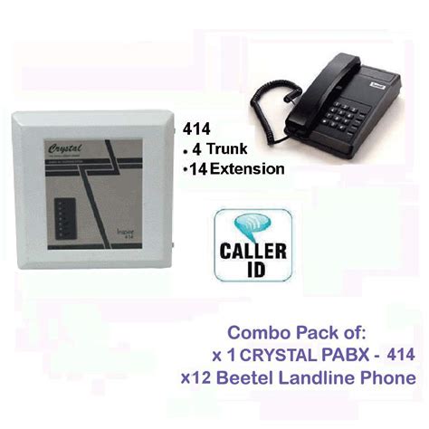 NAVKAR SYSTEMS Crystal EPABX Inspire 414 for 14 line Intercommunication ...
