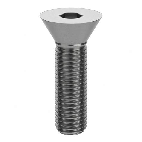 M16x2.00 Thread Size, 60 mm Lg, Socket Flat Head Screw - 42NN81|M51060 ...