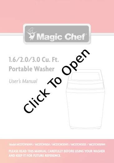 Magic Chef Washing Machine Set Up 0.9 的图像结果